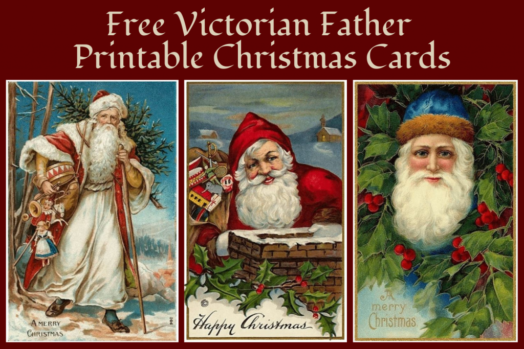 Victorian Father Christmas Free Printable